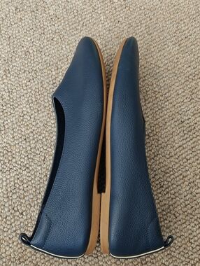 Everlane Day Glove Flats In Navy, Size 8